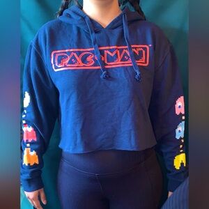 Medium PAC-MAN Cropped Hoodie